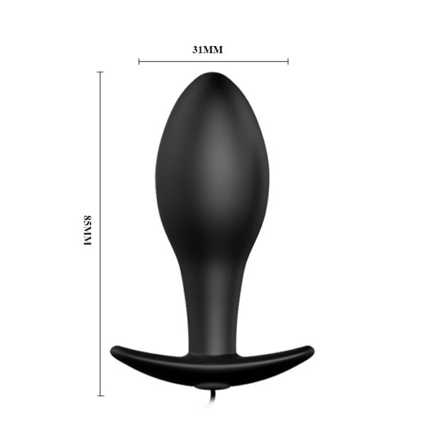 PLUG ANAL VIBRATÓRIO COM 12 MODOS DE VIBRAÇÃO - PRETTY LOVE 040038