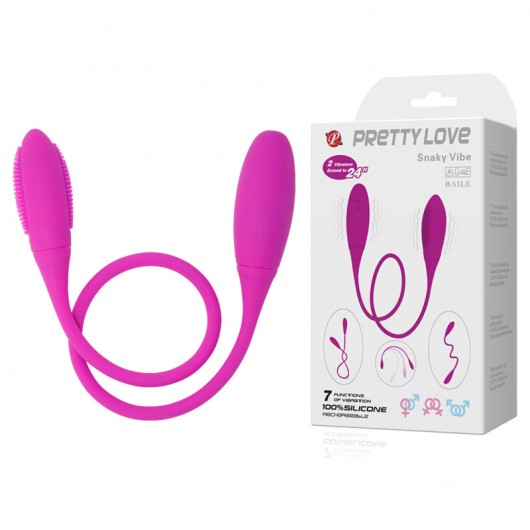 VIBRADOR DUPLO FLEXÍVEL COM 7 MODOS DE VIBRAÇÃO - ES001 VR134