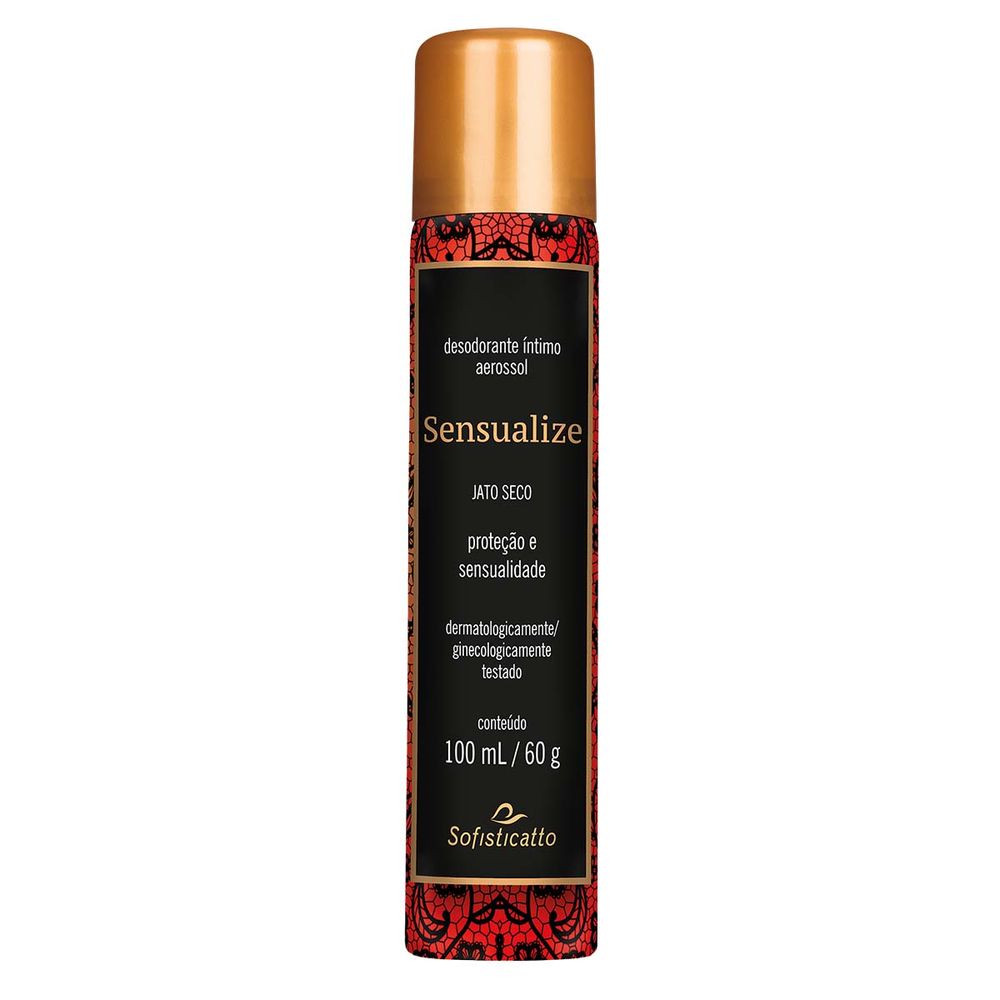 DESODORANTE ÍNTIMO FEMININO SENSUALIZE AEROSSOL 100ML - SOFISTICATTO