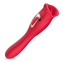 VIBRADOR 2 EM 1 COM FORMATO DE BOCA COM 10 MODOS DE ESTIMULAÇÃO E SUCÇÃO - IMPORTAÇÃO VB154 219